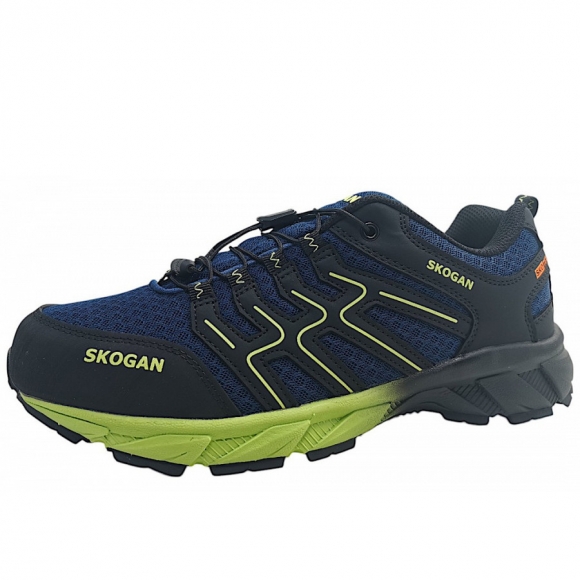 Skogan Sko-Runner Wanderschuh in navy-lime 461