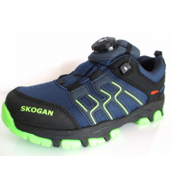 Skogan Skari sportlicher Schnürer in navy lime