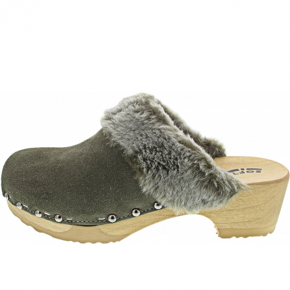 Softclox Tizia Clogs in oliv (natur)