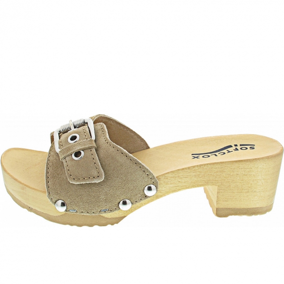 Softclox Pixie Pantolette in taupe (natur)