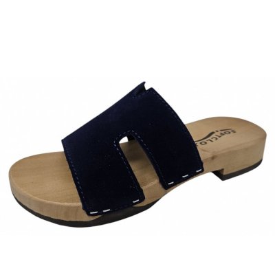 Softclox Blida Pantolette in midnight hazelnut