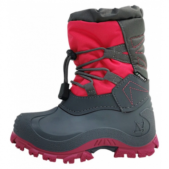 Spirale Winterstiefel in fuchsia/grey