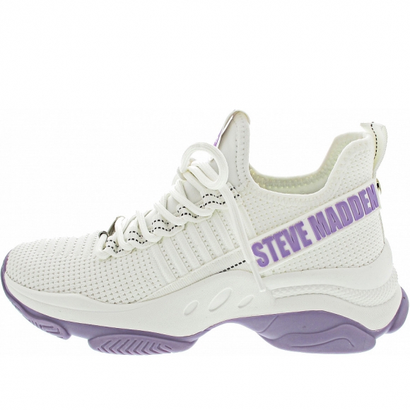 Steve Madden Mac-E Sneaker in white-lavender
