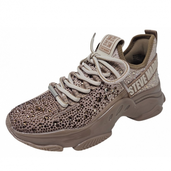 Steve Madden Mystica Sneaker in bronze gold silver