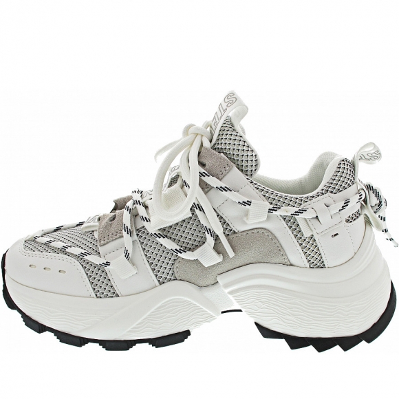 Steve Madden Tazmania Sneaker in white-grey
