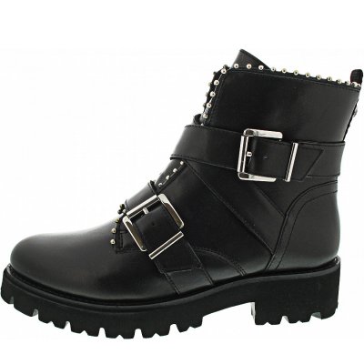 Steve Madden Hoofy Stiefelette in Black Leather