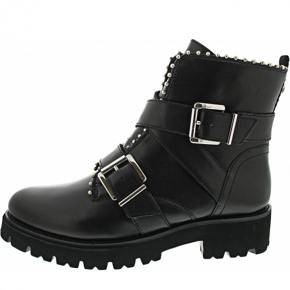 Steve Madden Hoofy Stiefelette in Black Leather
