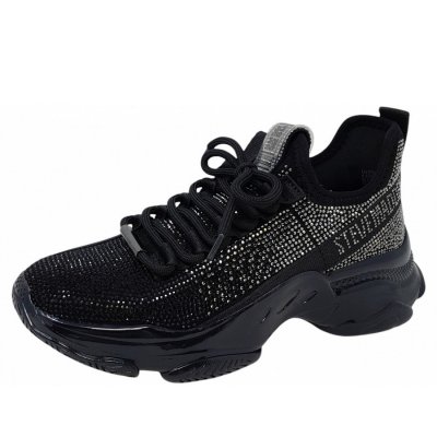 Steve Madden Mysteria Sneaker in black pewter