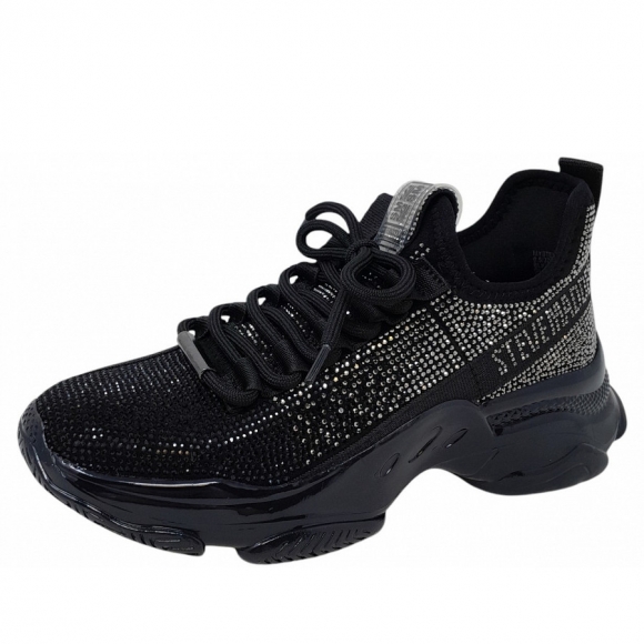 Steve Madden Mysteria Sneaker in black pewter