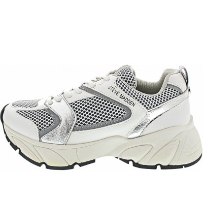Steve Madden Standout Sneaker low in white-silver Steve Madden Standout Sneaker low in white-silver