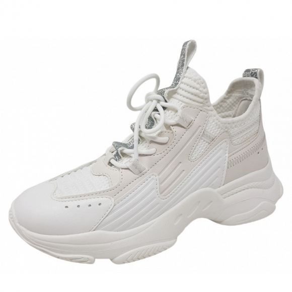 Steve Madden Matchbox Sneaker in white white