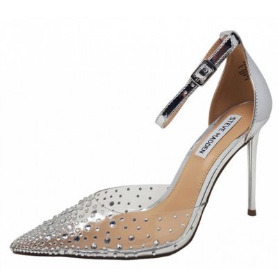 Steve Madden Ravaged Slingpumps in silver