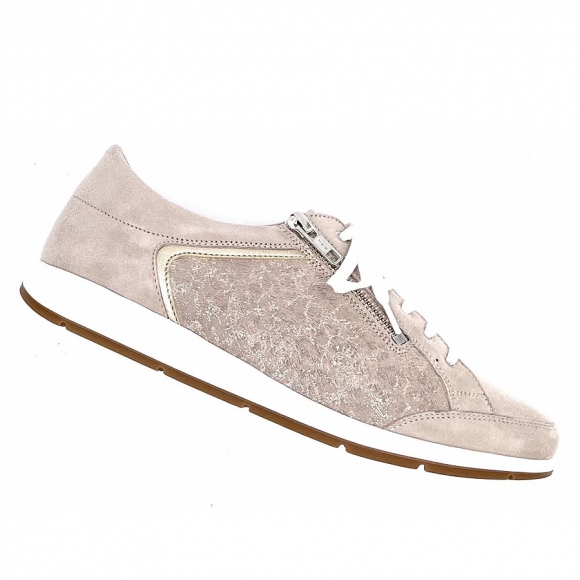 Ströber Elisa Vel. Met. sand Sneaker in sand