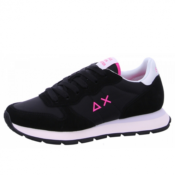 Sun68 Ally Sneaker in 1162 black fluo fuchsia