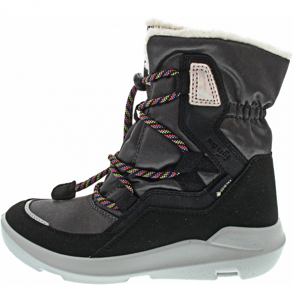 Superfit Schnürstiefel in schwarz-grau