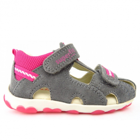 Superfit FANNI Sandale in 2 GRAU/ROSA