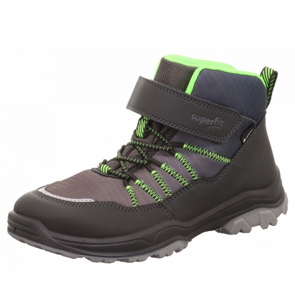 Superfit Jupiter Klettstiefel in grau hellgrün