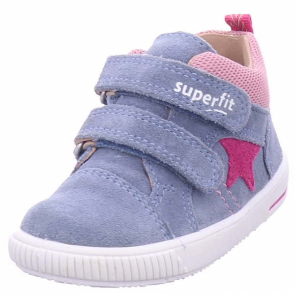 Superfit stiefelette leder \ moppy Halbschuh in blau