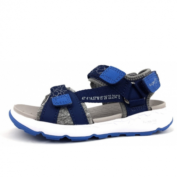Superfit Criss Cross Sandale in 8000 blau/hellblau