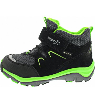 Superfit SPORT5 Klettstiefel in SCHWARZ/GRÜN