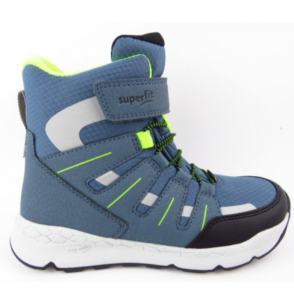 Superfit Free Ride GTX Klett Boots in HELLBLAU/GELB