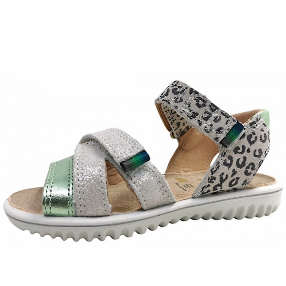 Superfit Sparkle Sandale in beige/grün 1010