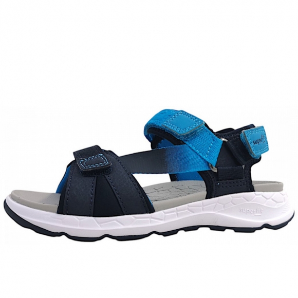 Superfit Criss Cross Sandale in blau/türkis 8040