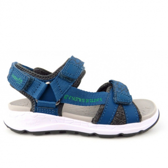 Superfit CRISS mittel Sandale in BLAU/GRÜN