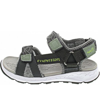 Superfit CRISS CROSS Sandale in GRAU/HELLGRAU