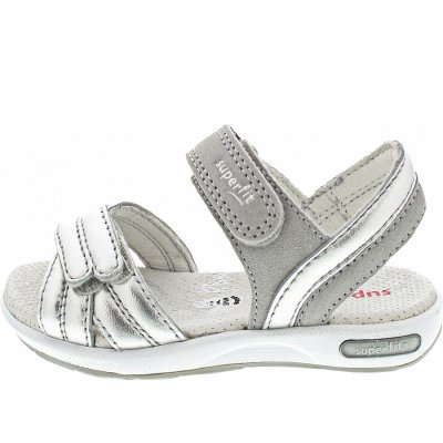 Superfit Sandale in silber-hellgrau