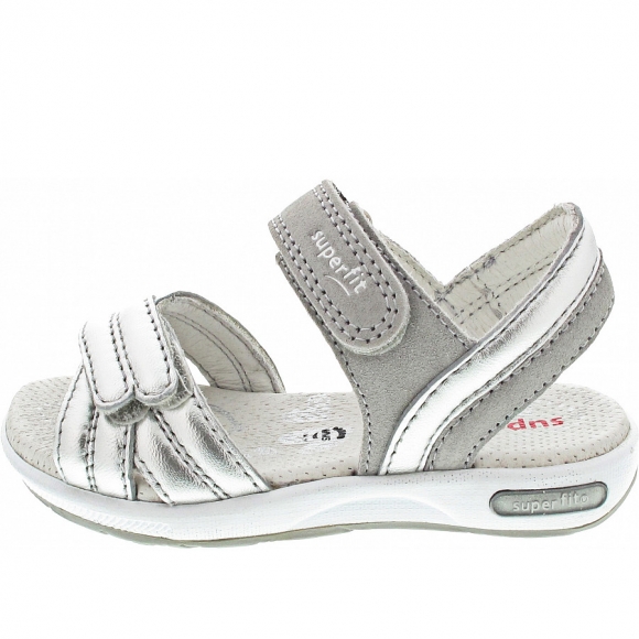 Superfit Sandale in silber-hellgrau