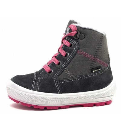 Superfit Stiefelette Leder Groovy Lauflern in 2010- Grau / Pink