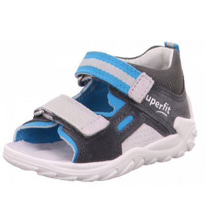 Superfit Flow grau blau M Sandale in GRAU/BLAU