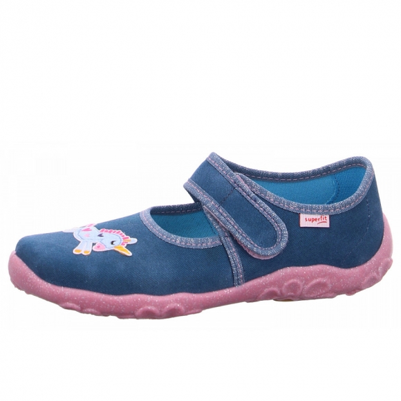 Superfit Bonny Hausschuh in 8090 blau