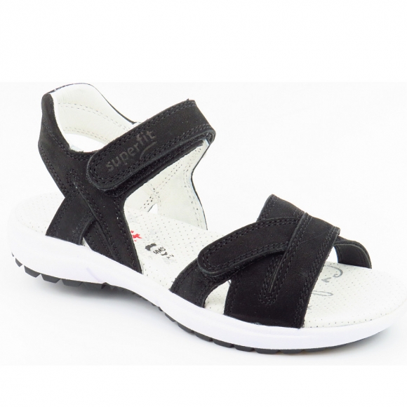 Superfit Rainbow mittel Sandale in SCHWARZ