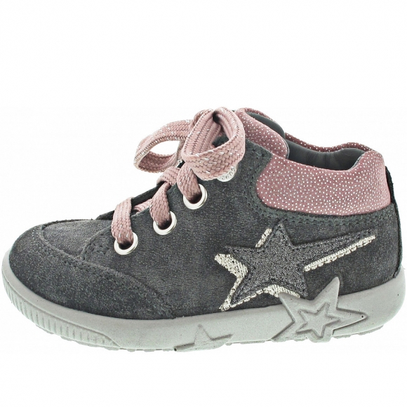 Superfit STARLIGHT Lauflernschuh in GRAU/ROSA