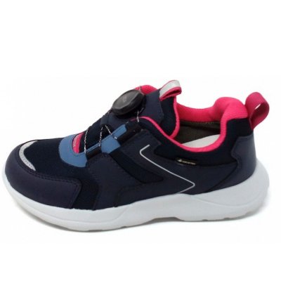 Superfit Rush Sneaker in dunkelblau/pink