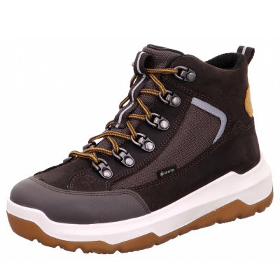 Superfit Space Schnürstiefel in braun-gelb