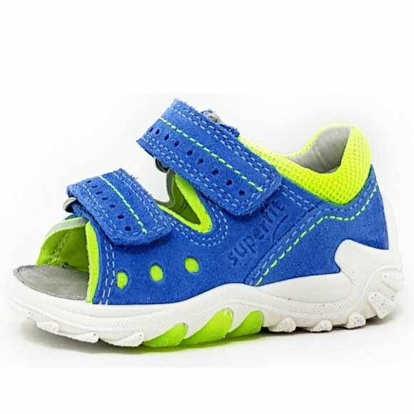 Superfit Sandale in BLAU/GELB
