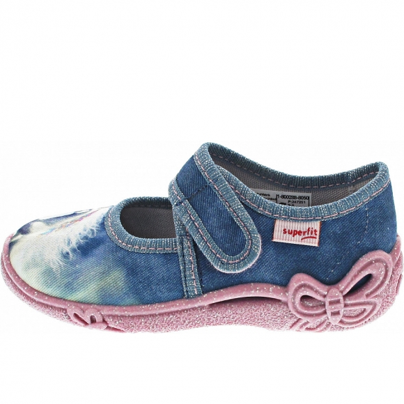 Superfit BELINDA Hausschuh in BLAU/ROSA