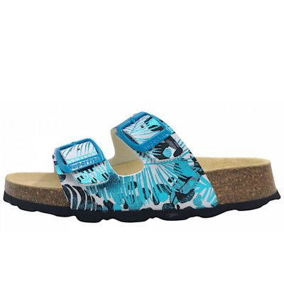 Superfit Fußbettpantoffel Pantolette in weiß/multi 1120