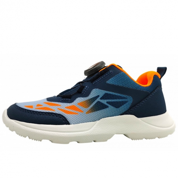 Superfit RUSH sportlicher Schnürer in BLAU/ORANGE 8020