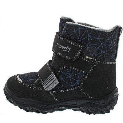 Superfit Husky1 Klettstiefel in schwarz-hellgrau