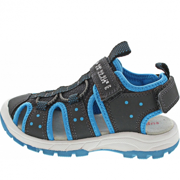 Superfit Tornado Sandale in grau-hellblau
