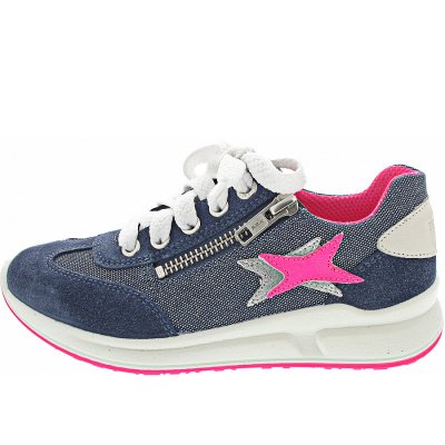 Superfit Merida Sneaker in blau-rosa