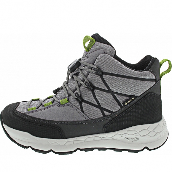 Superfit Free Ride Schnürstiefel in grau-grün