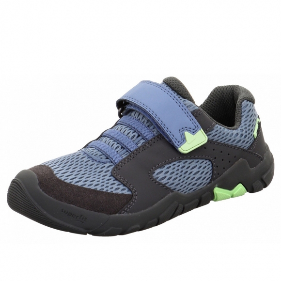 Superfit Trace Barfußschuh Halbschuh in blau grau