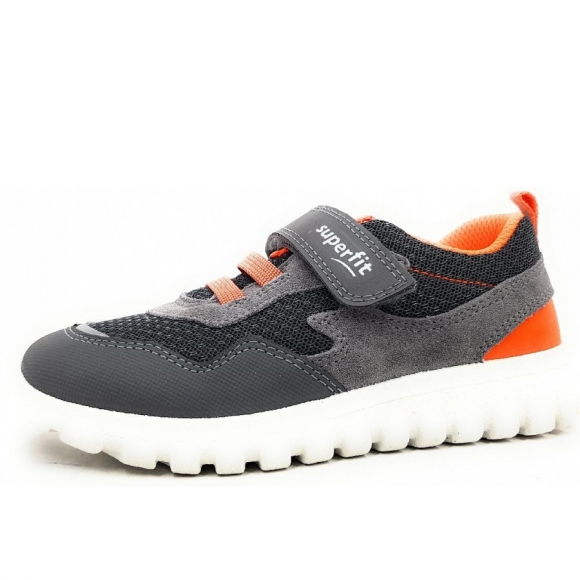 Superfit Sport 7 Mini Klettschuh in 2500 Hellgrau/Orange