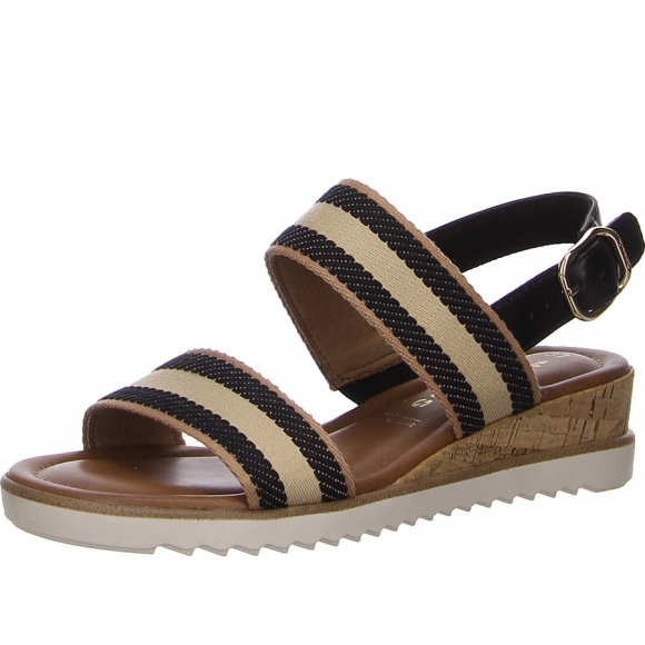 Tamaris sandalette Sandalette in schwarz kombi.