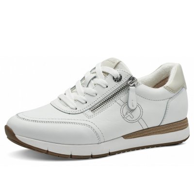 Tamaris Comfort Weite G1/2 sportlicher Schnürer in weiss Tamaris Comfort Weite G1/2 sportlicher Schnürer in weiss